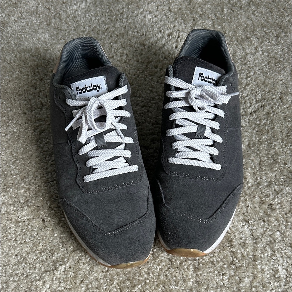 FootJoy Men's Contour Casual Charcoal and White Sneakers